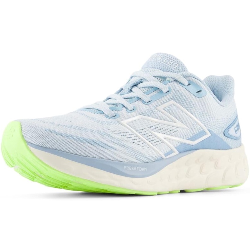 New Balance Women's Light Blue and Neon Green Athletic Shoes